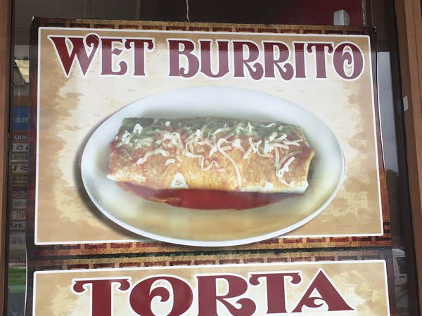 dish - Wet Burrito Torta