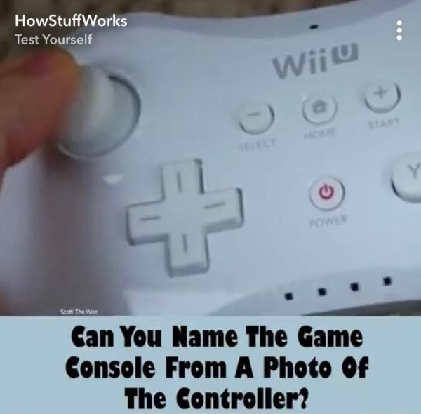 video game console - HowStuffWorks Test Yourself Wiju Scott The Wos Can You Name The Game Console From A Photo Of The Controller?