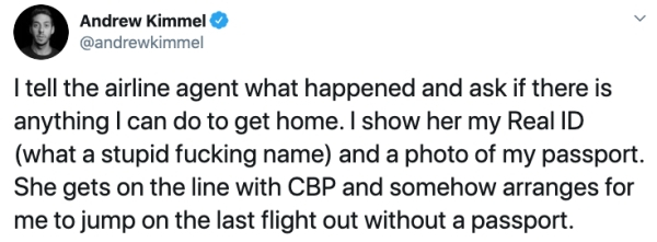 ariana grande kanye drake tweet - Andrew Kimmel I tell the airline agent what happened and ask if there is anything I can do to get home. I show her my Real Id what a stupid fucking name and a photo of my passport. She gets on the line with Cbp and someho