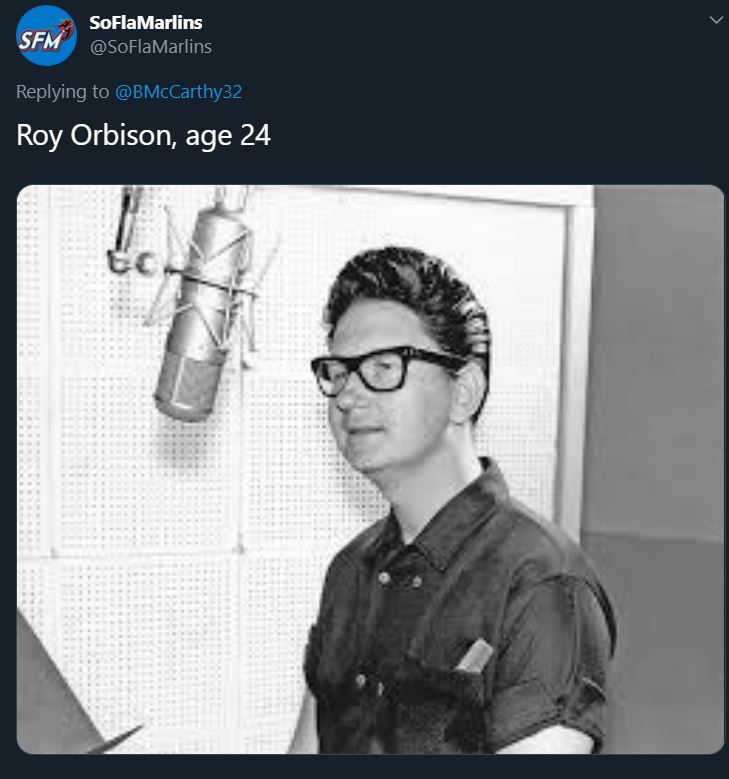 glasses - Sfm SoFlaMarlins Roy Orbison, age 24