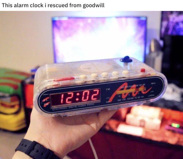 80s nostalgia - This alarm clock i rescued from goodwill Orodos Ectronic Droital Clocr Rar