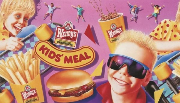 80s nostalgia - fast food - Wendy's Sum Marburgers Kids' Me Meal Wsdes