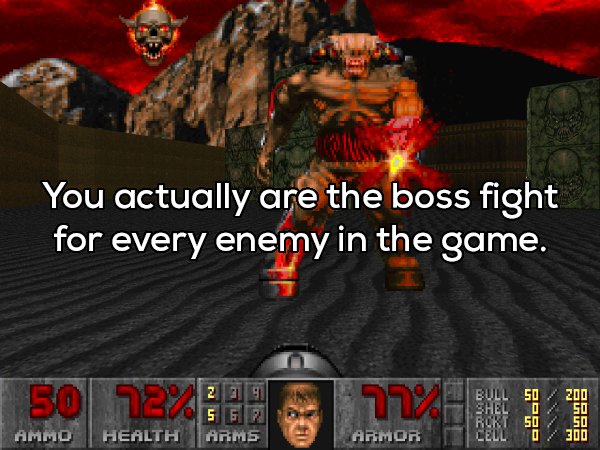 doom 2 final boss - You actually are the boss fight for every enemy in the game. Na 21 Mutyambel Songase Work Ammo | Health Arms Armor