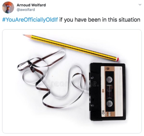 Cassette tape - Arnoud Wolfard Officially Oldlf if you have been in this situation