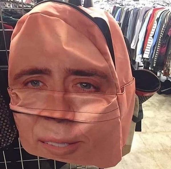 nicolas cage backpack