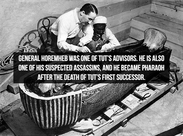 howard carter tutankhamun - Va General Horemheb Was One Of Tut'S Advisors. He Is Also One Of His Suspected Assassins, And He Became Pharaoh After The Death Of Tut'S First Successor.