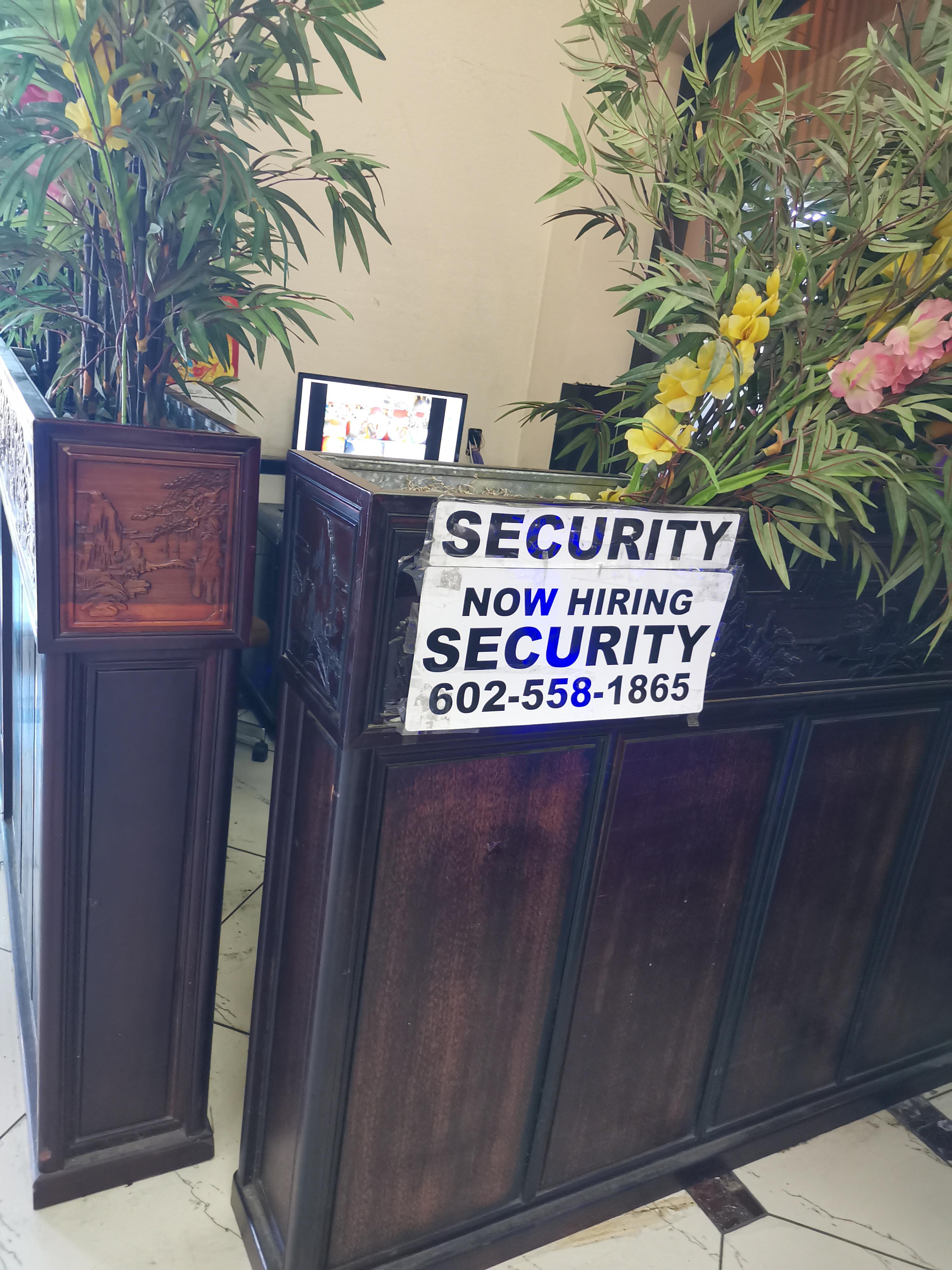 furniture - Security Now Hiring Security 6025581865