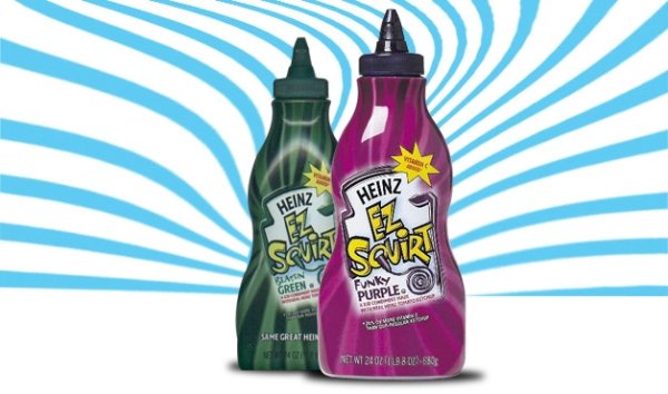 Heinz introduced purple and green ketchup…