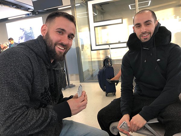 “I missed my connecting flight and was crying by myself when these two complete strangers came up to me and helped me cheer up! We chatted while waiting for our plane, and played cards! Thank you so much Matt and Levi! Truly great guys! Happy Holidays!”