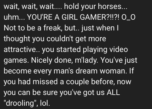 Eijiro Kirishima - wait, wait, wait.... hold your horses... uhm... You'Re A Girl Gamer?!!?! O_0 Not to be a freak, but.. just when I thought you couldn't get more attractive.. you started playing video games. Nicely done, m'lady. You've just become every 