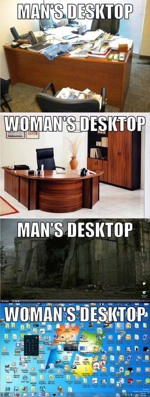 men vs women desktop - Man'S.Desktop Woman'S Desktop Man'S Desktop Woman'S Desktop ou encore Ltd de Il