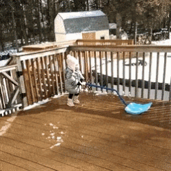 funny staining the deck gif