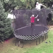 funny trampoline