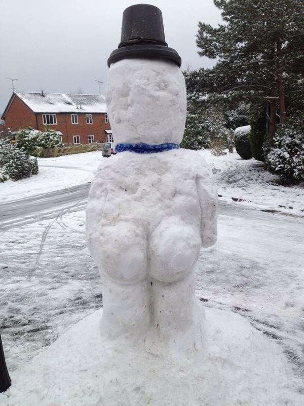 snowman with butt