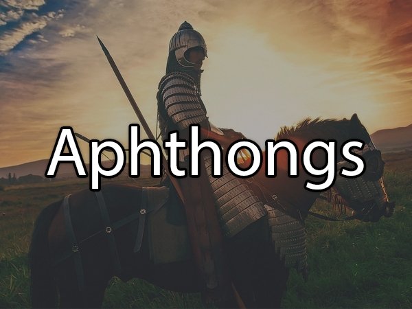 extinction - Aphthongs