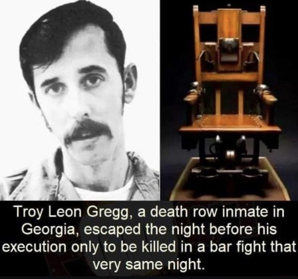 troy leon gregg - Troy Leon Gregg, a death row inmate in Georgia, escaped the night before his execution only to be killed in a bar fight that very same night.