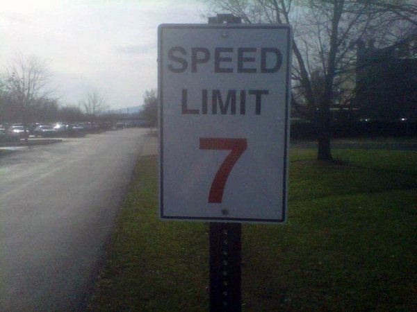 speed limit sign not ending in 5 - Speed Limit
