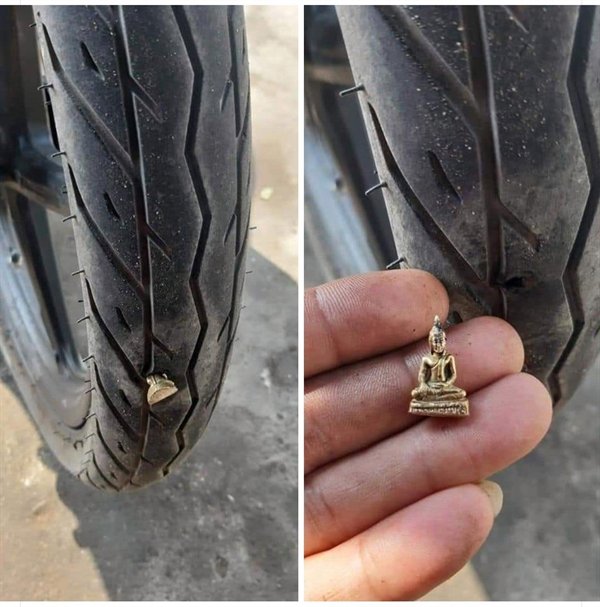 “Getting a holy in your tire always sucks…”