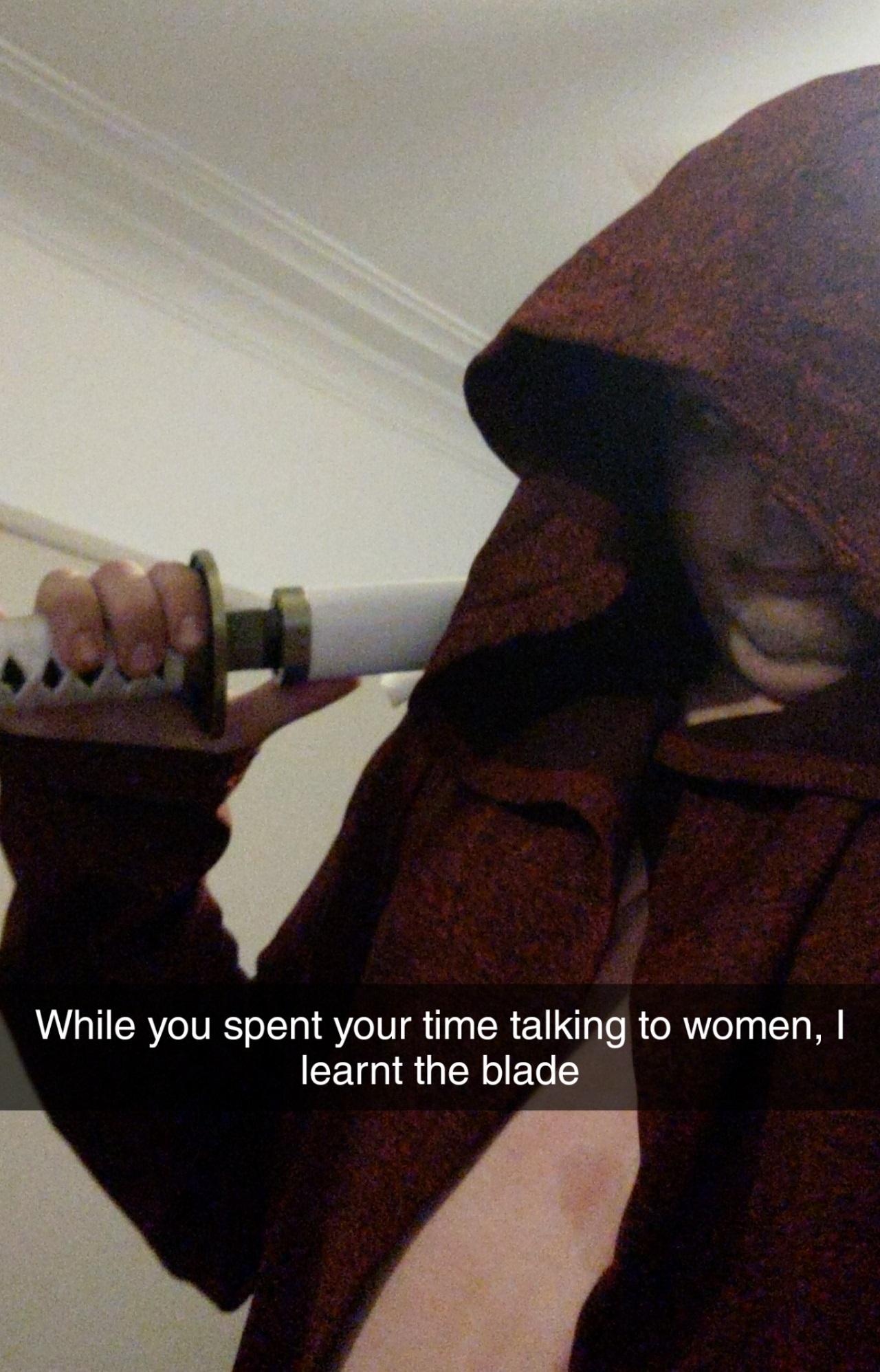 hand - While you spent your time talking to women, 1 learnt the blade