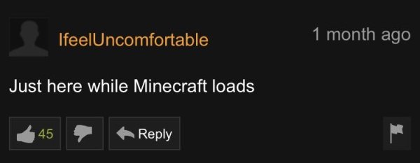 lyrics - IfeelUncomfortable 1 month ago Just here while Minecraft loads 45