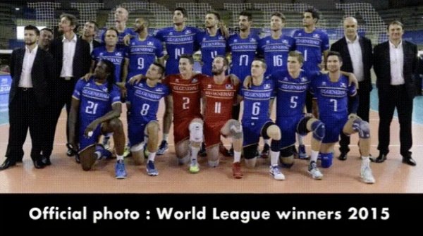 remi gaillard volleyball 2015 - me 16 218 Official photo World League winners 2015