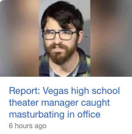 glasses - Report Vegas high school theater manager caught masturbating in office 6 hours ago