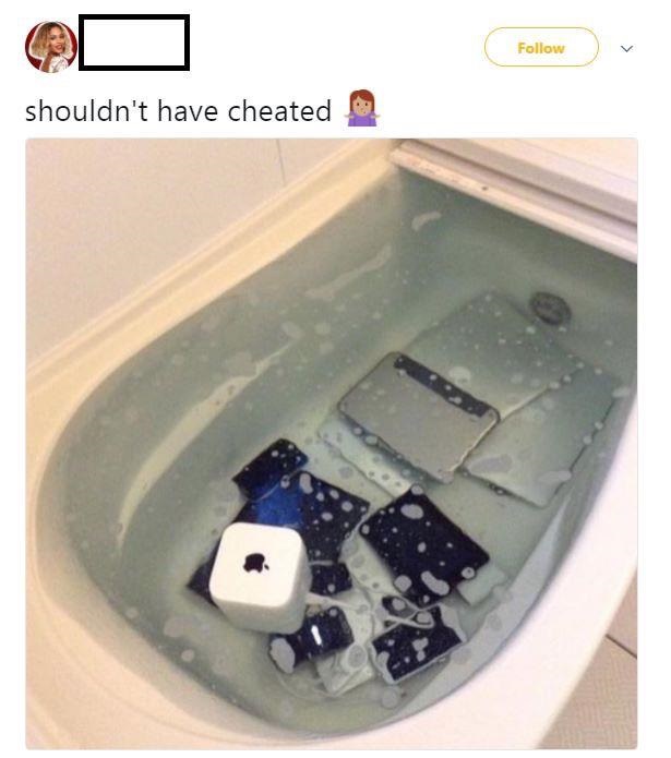 shouldn't have cheated .