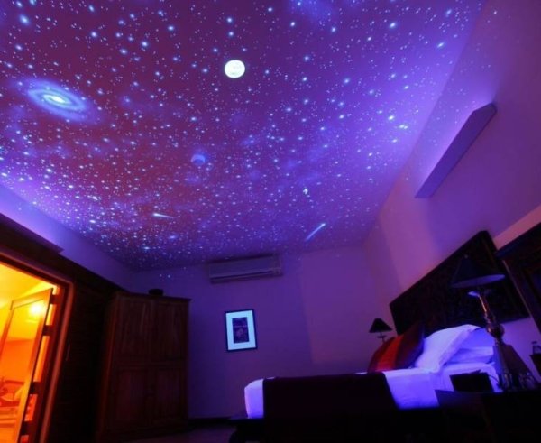 galaxy stars in room