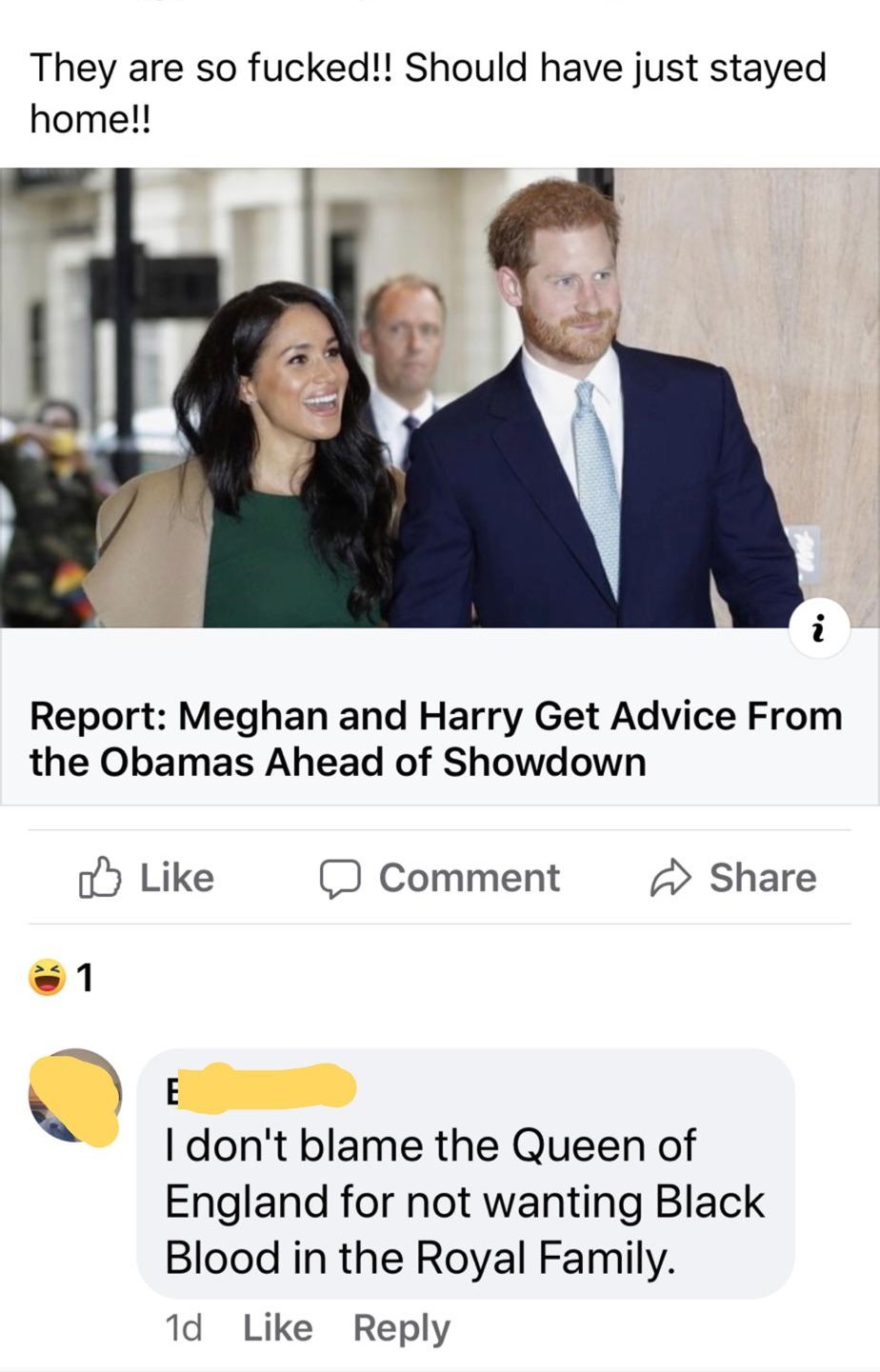 harry meghan - They are so fucked!! Should have just stayed home!! Report Meghan and Harry Get Advice From the Obamas Ahead of Showdown a Comment @ I don't blame the Queen of England for not wanting Black Blood in the Royal Family. 1d