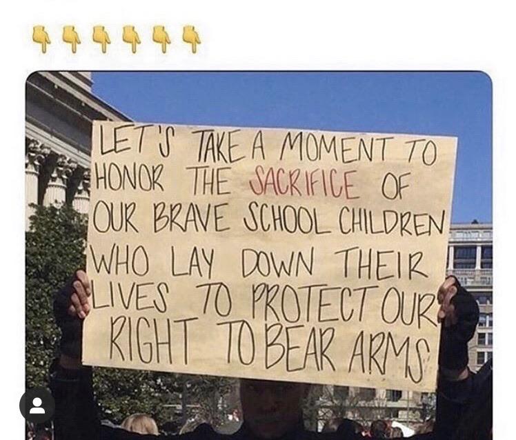 Let'S Take A Moment To Honor The Sacrifice Of Sour Brave School Children Who Lay Down Their I Lives To Protect Our Right To Bear Arms