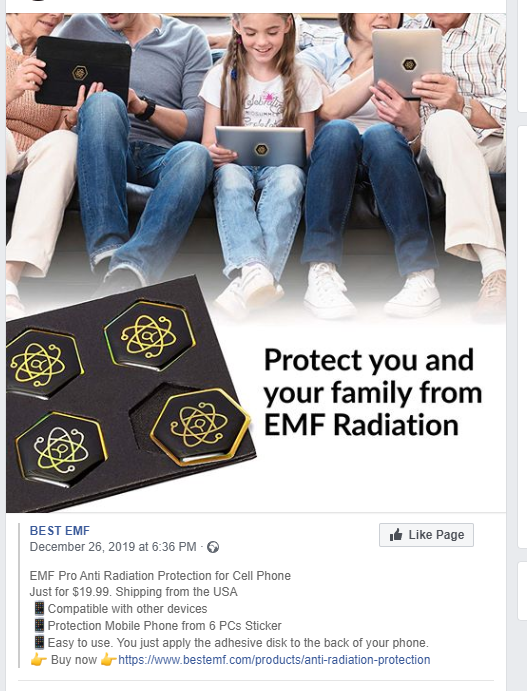 Protect you and your family from Emf Radiation Best Emf at Page O Emf Pro Anti Radiation Protection for Cell Phone Just for $19.99 Shipping trom the Usa Compatible with other devices Protection Mobile Phone from 6 Pcs Socker Easy to use. You just apply th