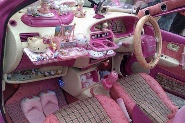 hello kitty car interior