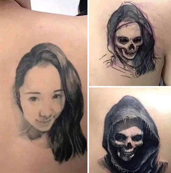 face tattoo cover up