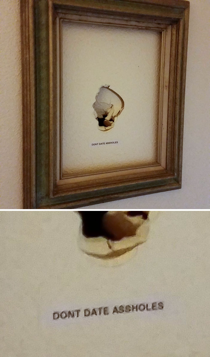 framed wall punch - Dont Date Assholes Dont Date Assholes