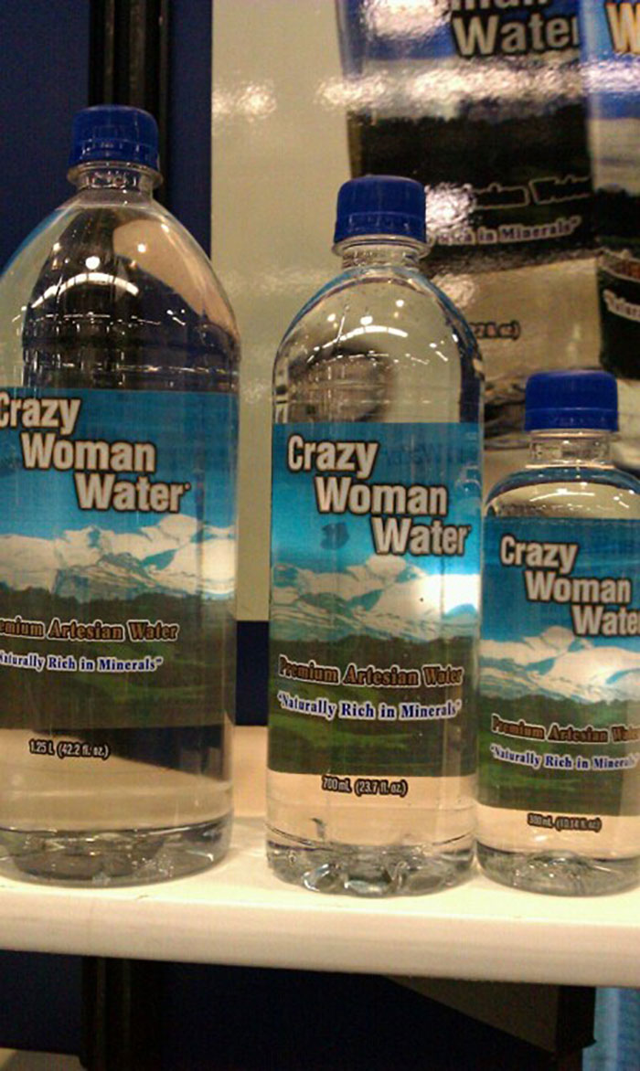 Watei sabato Crazy Woman Water Crazy Woman 1 Water Crazy Woman Wate mium Artesian Wales turally Rich in Mineral Tentom Aresim Tales Veterally Rich in Mineralo W1 hturally Rich in Miner 200m 227 1.02 son med