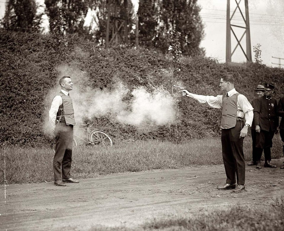 testing bulletproof vest 1923