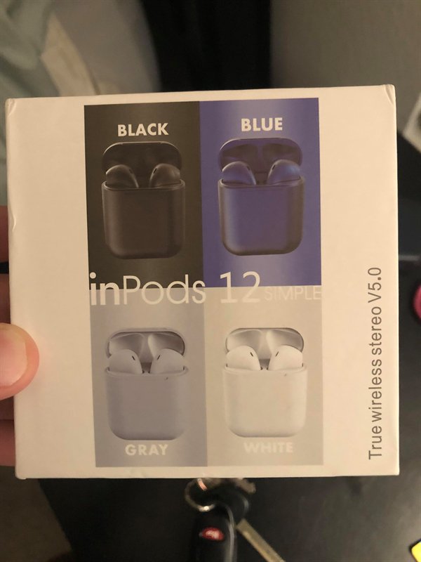 Apple AirPods - Gray Black inPods 12 Blue True wireless stereo V5.0