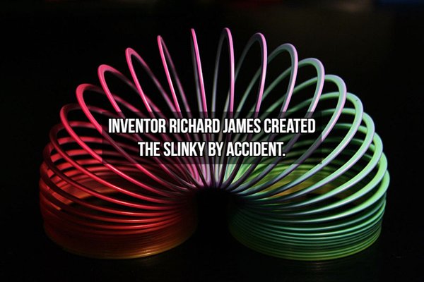 Inventor Richard James Created The Slinky By Accident.