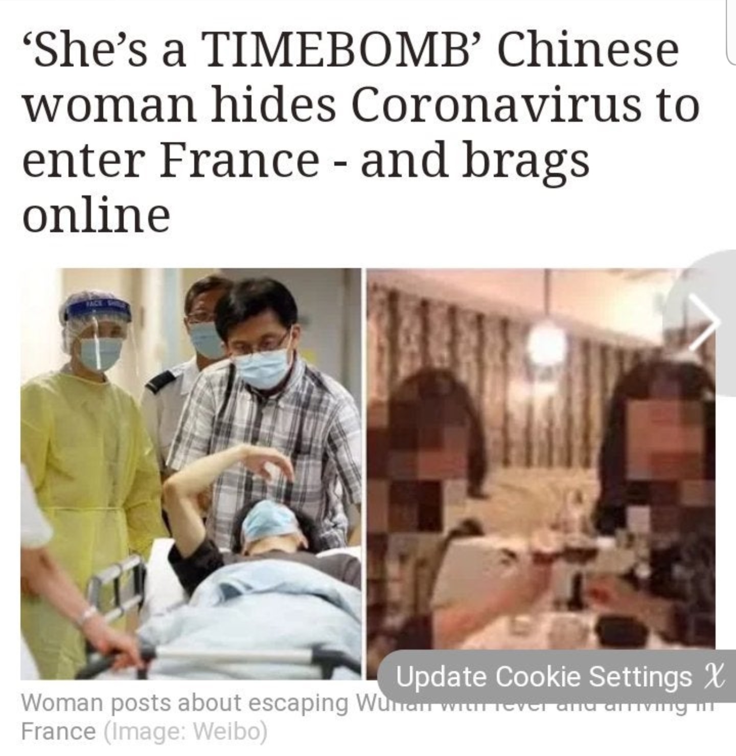 you hate someone everything they - 'She's a Timebomb Chinese woman hides Coronavirus to enter France and brags online Update Cookie Settings X Woman posts about escaping Wunal Wittevci anu mugur France Image Weibo
