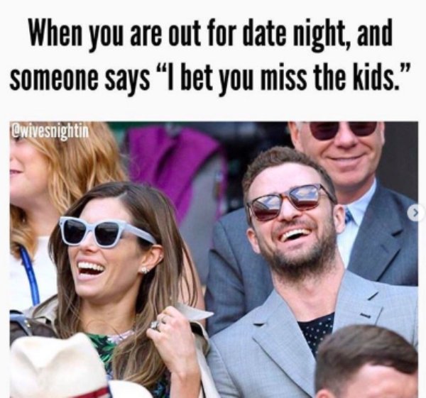 celebs at wimbledon - When you are out for date night, and someone says "I bet you miss the kids."