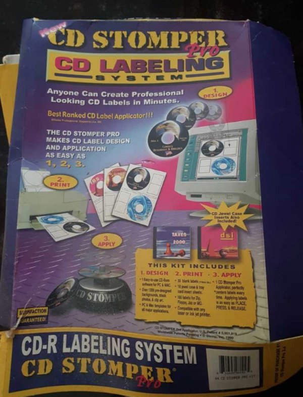 DVD - Cd Stomper Cd Labeling Em Anyone Can Create Professional Looking Cd Labels in Minutes. Design Best Ranked Cd Label Applicator!!! The Cd Stomper Pro Makes Cd Label Design And Application As Easy As 1, 2, 3 0 Print Cd Jewel Cue merts Also Included Tax