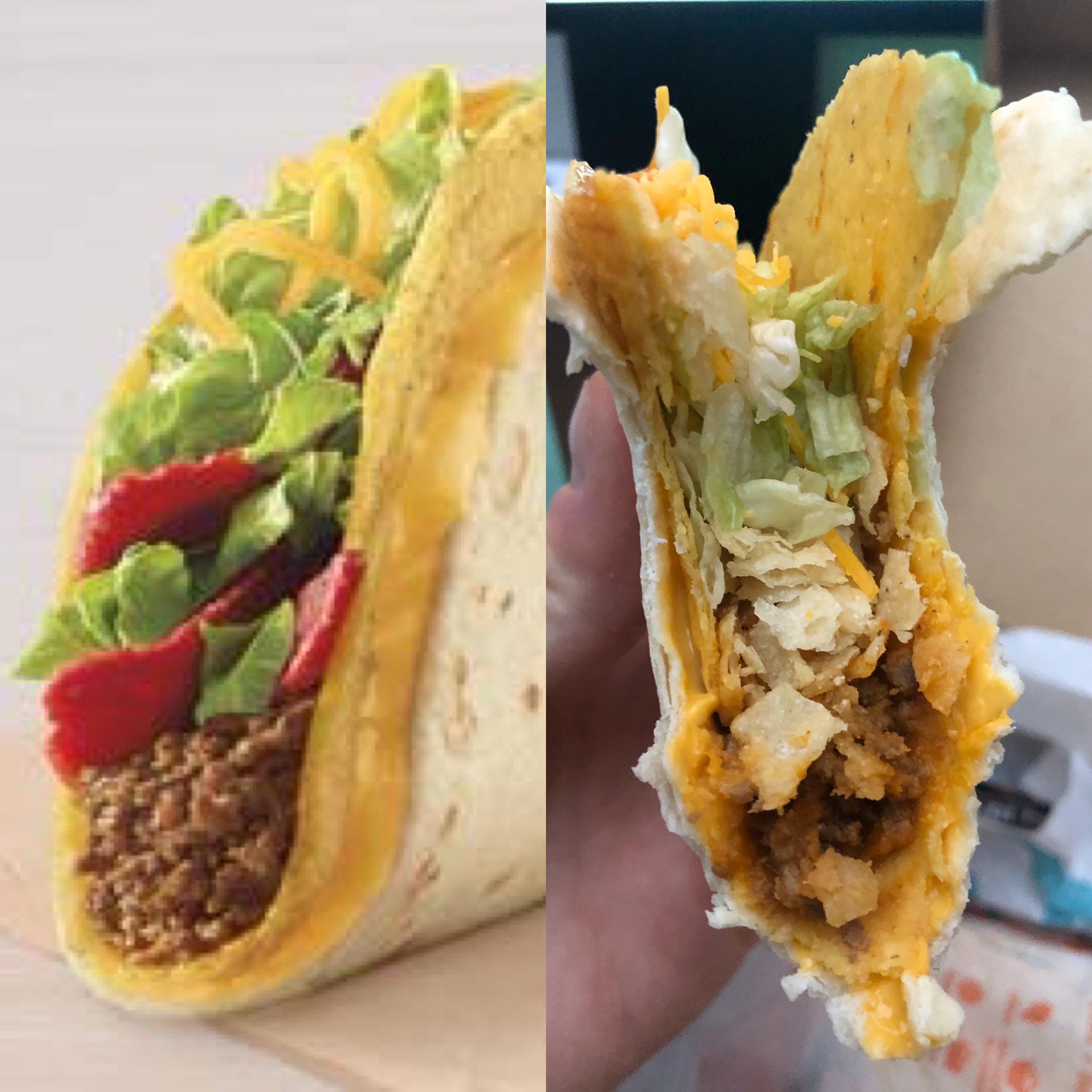 double stacked tacos