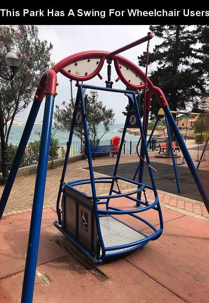 Idea - This Park Has A Swing For Wheelchair Users