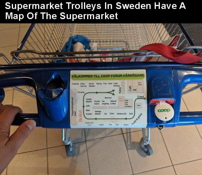 sweden supermarket trolley - Supermarket Trolleys In Sweden Have A Map Of The Supermarket Vlkommen Till Coop Forum Hrnsand trening Ketat Song Ft G hemmel Gadis her Wc Entr Histur pes De 1 Set csg a Karte coop fritid Kryesor te Ost Chart V B Bolist Frukt &