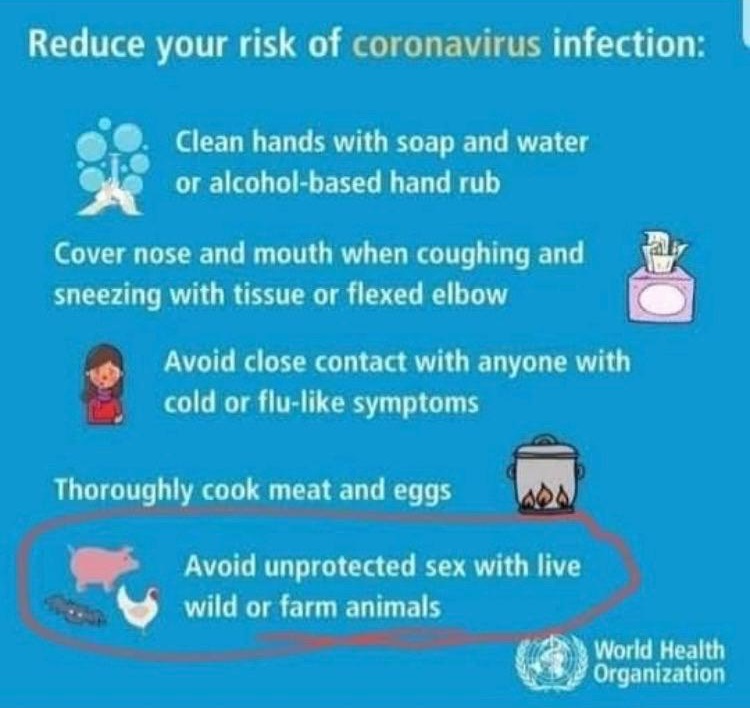 water - Reduce your risk of coronavirus infection Clean hands with soap and water or alcoholbased hand rub Cover nose and mouth when coughing and sneezing with tissue or flexed elbow Avoid close contact with anyone with cold or flu symptoms Thoroughly coo