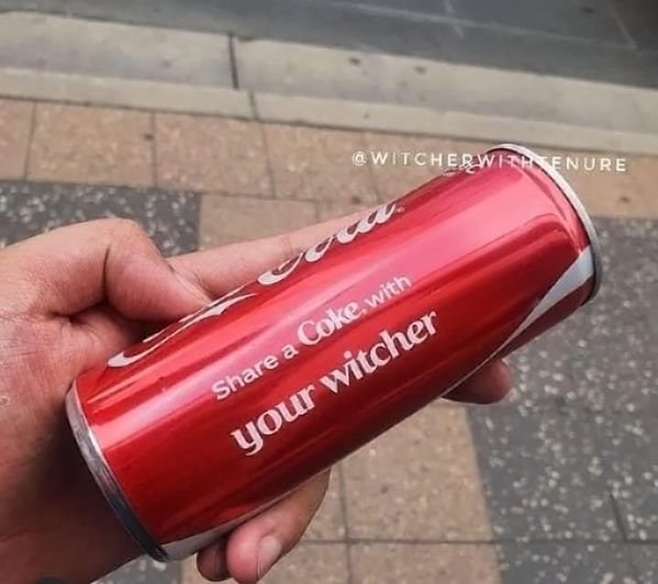 share a coke with your witcher - a Coke, with your witcher