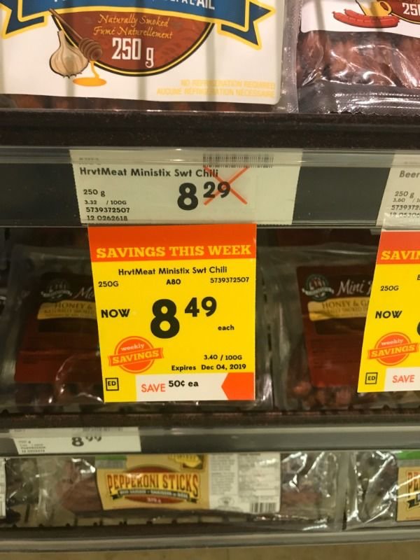 snack - Lail 251 Naturally Smoked Fake Naturellement 250 g Hrvt Meat Ministix Swt Chili Beer 250 g 8 29 3.32 100G 5739372507 12 0262618 250 1.60 5739372 9.500 Savings This Week Savii Hrvt Meat Ministix Swt Chili 250G 5739372507 2506HrvMeat Midlotix Swt Sh