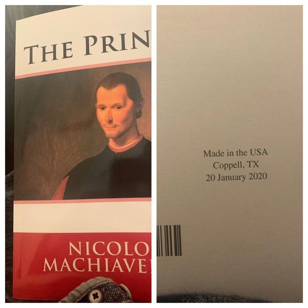 album - The Prin Made in the Usa Coppell, Tx Nicolo Machiave