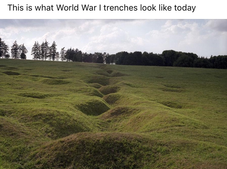 World War I - This is what World War I trenches look today