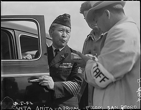 japanese internment wwi veteran - e542 Santa AntaArrival From San Pedro